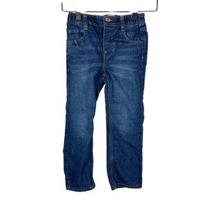 Old Navy Boys 4 Straight Leg Jeans Blue Denim Adjustable Waist School Pants
